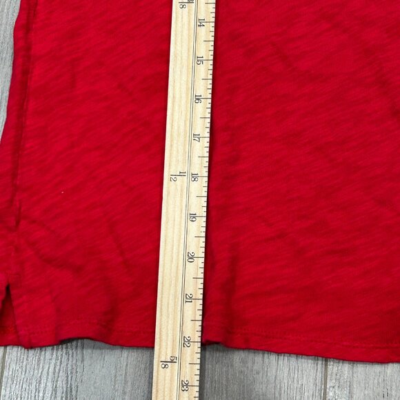 ATM Anthony Thomas Melillo Red Slub Jersey Schoolboy Crew Neck Tee Size L - Picture 3 of 9